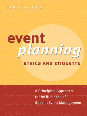 cover image of Event Planning Ethics and Etiquette